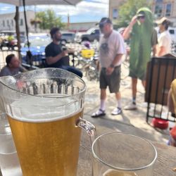 Trail Head Tavern - Patio with a pickle
