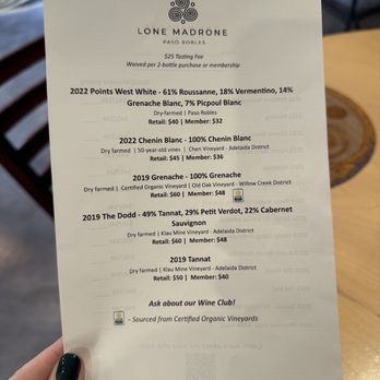 Lone Madrone - Wineries Near Me - Templeton, California