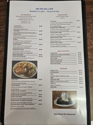 Menu photo 3 On the Hill Cafe Watervliet, NY