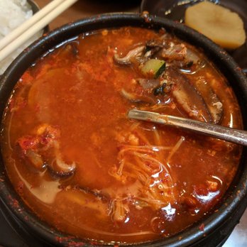 Pyeong Chang Tofu - Mushroom tofu soup - Korean Near Me - Berkeley, California Pyeong Chang Tofu - Mushroom tofu soup - Korean Near Me - Berkeley, California