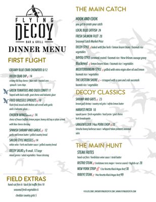 Menu photo 2 Flying Decoy Bar and Grill Rock Hall, MD Menu photo 2 Flying Decoy Bar and Grill Rock Hall, MD