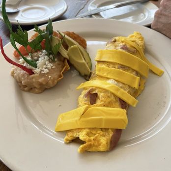 Mi Pueblito Restaurant Bar - Sausage and cheese omelette - International Near Me - Puerto Vallarta, JAL Mi Pueblito Restaurant Bar - Sausage and cheese omelette - International Near Me - Puerto Vallarta, JAL