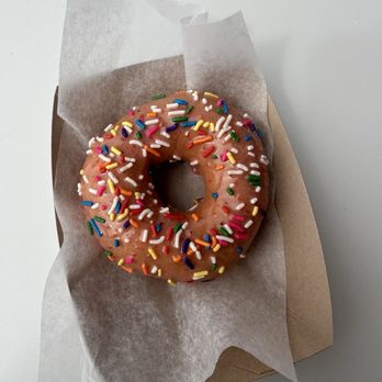 Surf Rat Donuts - Strawberry glad with sprinkles - Donuts Near Me - Cayucos, California Surf Rat Donuts - Strawberry glad with sprinkles - Donuts Near Me - Cayucos, California