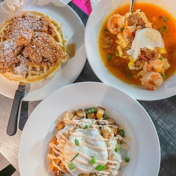 Dirty Oscar's Annex - Chicken and waffles, colonel's hash, shrimp & grits - Pubs Near Me - Tacoma, Washington Dirty Oscar's Annex - Chicken and waffles, colonel's hash, shrimp & grits - Pubs Near Me - Tacoma, Washington