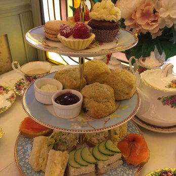 After Queen Tea Shop - Tasty three tier High Tea platter. - Tea Rooms Near Me - Markham, Ontario