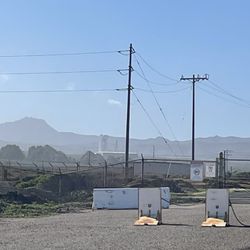 Surf Beach - Amtrak Station - View of one of the Rocket pads from station