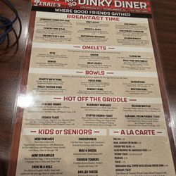 R&T's Dinky Diner - Breakfast menu