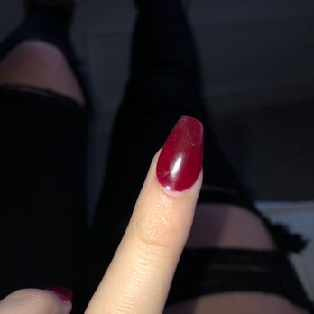 Kelly Nails - as you can tell, one side has a sharp corner, and the other straight. - Nail Salons Near Me - Noblesville, Indiana Kelly Nails - as you can tell, one side has a sharp corner, and the other straight. - Nail Salons Near Me - Noblesville, Indiana