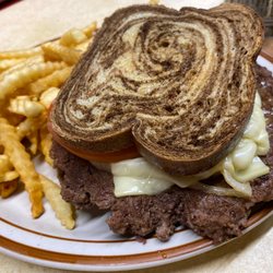 Paula's Cafe - Patty melt and fries