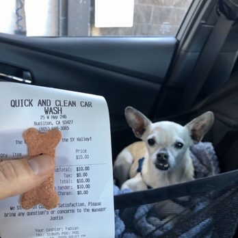 Quick And Clean Car Wash - They gave my pup a free treat! - Car Wash Near Me - Buellton, California Quick And Clean Car Wash - They gave my pup a free treat! - Car Wash Near Me - Buellton, California