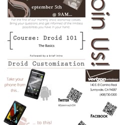 Verizon - Monthly Droid Workshops! Attend one today!