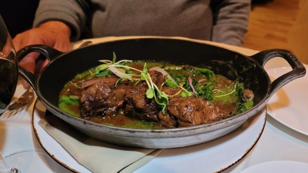 Photo of Bistro du Midi - Boston, MA, US. A special short rib.It could've used a little more sweet. Nobody controls the fibrous strength of veggies.