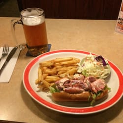 99 Restaurants - Lobster Roll and fries.