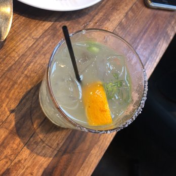 Manhattan Beach Post - Spicy Margarita with serrano and yuzu - New American Near Me - Manhattan Beach, California