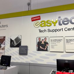 Staples - There's an easy tech support center inside this location