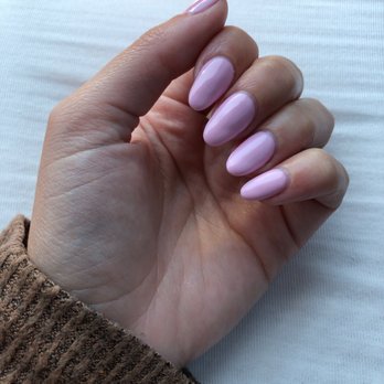 Glossy Nails Spa - Natural nails with gel manicure from Danny.  Color is OPI mod about you - Nail Salons Near Me - Tampa, Florida