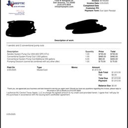 Invoice reflecting pump with discount Invoice reflecting pump with discount