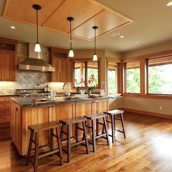 Briones Built - a kitchen with a center island - General Contractors Near Me - Boulder Creek, California