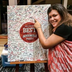 Annual Best of Jacksonville Party - Found my signature on the Annual Best of Jax event:-).