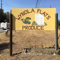 Wynola Flats Produce sign