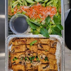Oh Yeah Banh Mi - Catering trays with fresh herbs and veggies