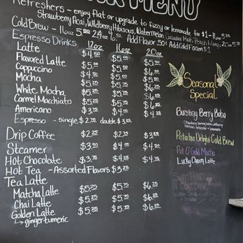 Day Dream Lakeside - Drink menu - Coffee & Tea Near Me - Sheboygan, Wisconsin