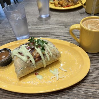 Eggcellent Cafe - Classic Breakfast Burrito very good very big good chorizo and comes with avocado! - Coffee & Tea Near Me - Philadelphia, Pennsylvania