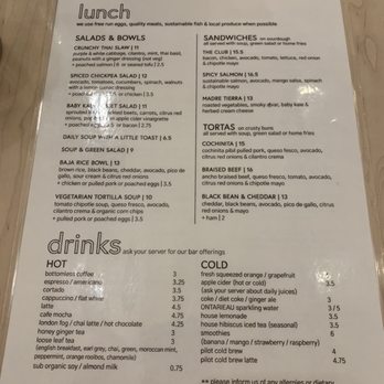 Lady Marmalade - Menu August 2019 - Breakfast & Brunch Near Me - Toronto, Ontario