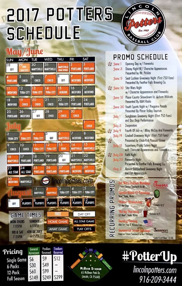 LINCOLN POTTERS BASEBALL CLUB Updated May 2024 13 Photos 960