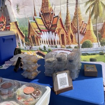 Millbrae Farmers' Market - Items for sale and a colorful Thailand scenery backdrop - Farmers Market Near Me - Millbrae, California Millbrae Farmers' Market - Items for sale and a colorful Thailand scenery backdrop - Farmers Market Near Me - Millbrae, California