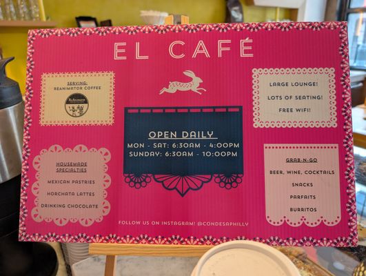 Menu photo 2 El Café Philadelphia, PA