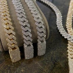 Diamond Cuban bracelet vvs diamond and 10k gold