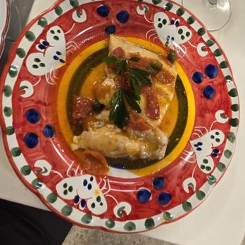 Europeo Mattozzi - Fish with tomato sauce. - Pizza Near Me - Naples, NA Europeo Mattozzi - Fish with tomato sauce. - Pizza Near Me - Naples, NA