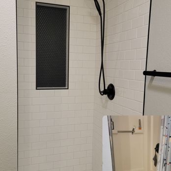 Align Residential  - Bathroom renovation - complete remodel. New tile floors, vanity, baseboards, shower tiles, shower insert, fixtures. - General Contractors Near Me