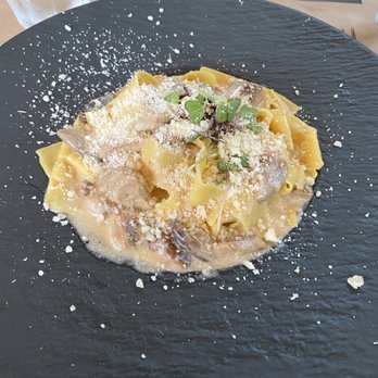 Strada In The Grove - Pappardelle con Crema di Porcini - Italian Near Me - Miami, Florida Strada In The Grove - Pappardelle con Crema di Porcini - Italian Near Me - Miami, Florida