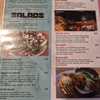 Batter Rebellion - Menu - Bars Near Me - Redlands, California