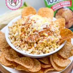Esquites Locos
Made with Tostitos chips, corn, cheese, butter, mayo & Tajin only @Lamichoacanacostamesa