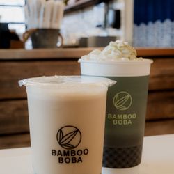 Bamboo Boba - Classic Milk Tea and Jasmine Green Snow Cap