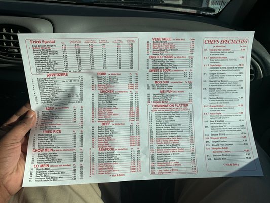 Menu photo 1 China One Ellenwood, GA