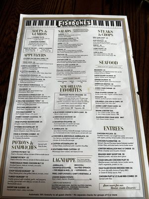 Menu photo 3 Fishbone's Detroit, MI