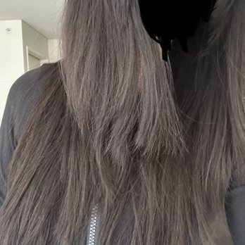 Theodora Hair Studio - Another angle of how it looks. Looks like half my hair is short and half long. Not layered. - Hair Salons Near Me - Los Angeles, California