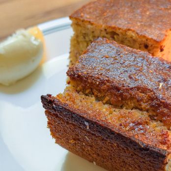 Burdell - CORNBREAD
Stone-milled red corn from Lee, served warm, with tangy honey butter. - Soul Food Near Me - Oakland, California Burdell - CORNBREAD
Stone-milled red corn from Lee, served warm, with tangy honey butter. - Soul Food Near Me - Oakland, California
