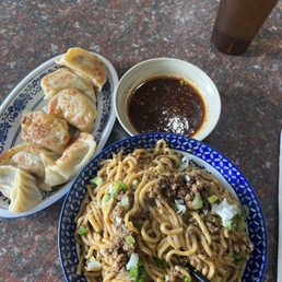 Dan Dan noodles & Gyoza Dan Dan noodles & Gyoza
