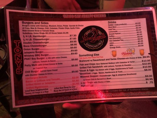 Tony's by null