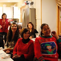 Always An Angel Homecare - Caregivers enjoying our Employee Christmas Holiday Party