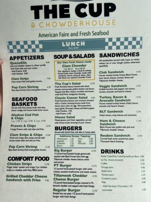 Menu photo 4 The Cup Port Townsend, WA