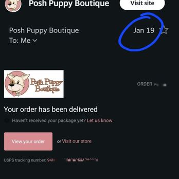 Posh Puppy Boutique - Ordered a small on Dec 23 and received a clearly labeled X-Small costume 4 weeks later on Jan 19 and unable to return. - Pet Stores Near Me - Rocklin, California Posh Puppy Boutique - Ordered a small on Dec 23 and received a clearly labeled X-Small costume 4 weeks later on Jan 19 and unable to return. - Pet Stores Near Me - Rocklin, California