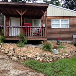 Gregorys Lodging & General Store - Gregory's Resort Cabin Porch Lake Shelbyville, IL