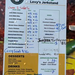 Levys Jerkstand - Menu