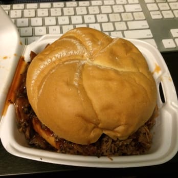 Smoke's Smokehouse - Sandwich...heavy on the meat - Smokehouse Near Me - Newark, Delaware